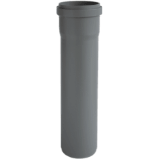 Ht-Pp (Amax Pro) afløbsrør med muffe grå Ø50 x 250 mm