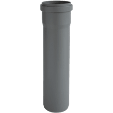 Nicoll Ht-Pp (Amax Pro) afløbsrør med muffe grå Ø75 x 250 mm