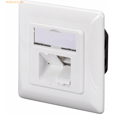 Digitus CAT 6, Class E, wall outlet, shielded, surface mount