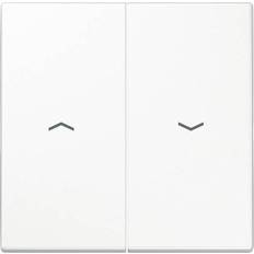 Interrupteurs de Rideau Jung x2 Cache Interrupteur pour stores blanc LS995PWW