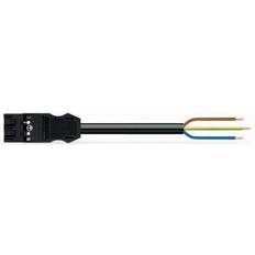 Wago Tilslutningskabel 3g1,15 Han/afisoleret 7m Sort