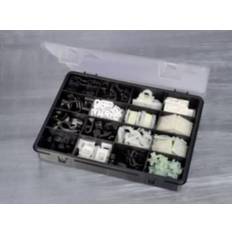 Blå Kabelklammer HellermannTyton BMS-100 Kabelholder-sortimentskasse 151-00000 195 Teile