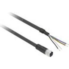 Telemecanique Elkabler Telemecanique Schneider Electric Følerkabel pur m12 4-pin hun lige 2 meter xzcp1141l2
