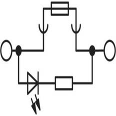 Phoenix Contact Fusibles Phoenix Contact Bloc de jonction porte-fusible avec voyant Contenu: 50 pc(s) ST 4-FSI/C-LED 24 3036505