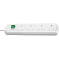 Brennenstuhl Power Strips & Extension Cords Brennenstuhl 1150423 Eco-Line 4 Way White 1.5m 05VV-F 3G1.25