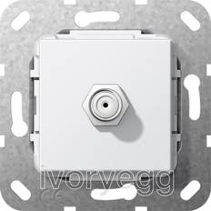 Gira Elektronikskabe Gira SAT F jack G-CH Insert pure white