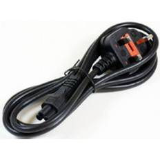 C5 strøm MicroConnect Power Cord 2m UK C5 Black