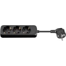 Forlængerledning stikdåse Pro Power Socket x3 Bk 1.5m