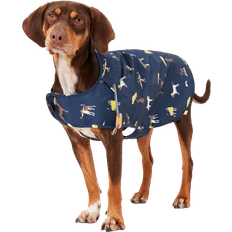 Joules Clothing Rain Jacket Water Resistant Pet Coat Coastal Dog Print L