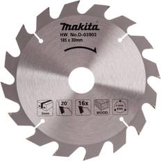 185 mm - Trä - sågklingor Elverktygstillbehör Makita D-03903