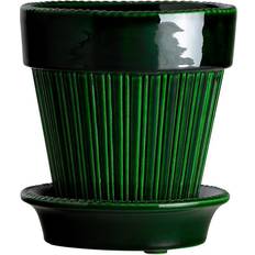 Bergs Potter Simona Glazed Pot - Emerald Green ∅18cm