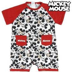 Ficka Bodys Barnkläder Cerda Baby's Short Sleeved Romper Suit Mickey Mouse - Red/White