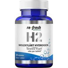 re-fresh Superfood H2 Molekylärt hydrogen, 30 tabletter