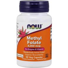 Vitamins & Supplements Now Foods NOW Methyl Folate 5000 mcg 50 Veg Capsules 50 pcs