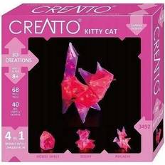 Kreativität & Bastelspaß Piatnik Thames and Kosmos 03492 Creatto: Starlight Kitty & Cutie Crew Build up to 4 Crafting kits Make, Play & Display 3D Light up Model Ages 9