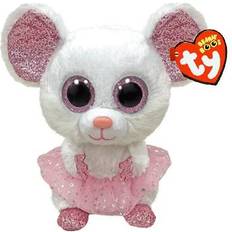Meteor TY Beanie Boos Nina Ballerinamus 23 cm (Vit)