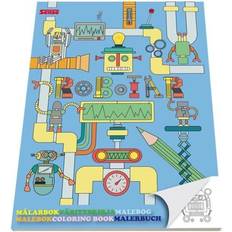 Målarbok Robotar 36 sidor