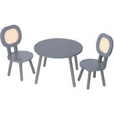 Puuta Nuket ja Nukkekodit Stoy Wicker Mesh Detail Doll Furniture Set 4 years Grey