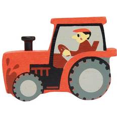 Tiere Traktoren Tender TL4833 Traktor orange Holzfigur