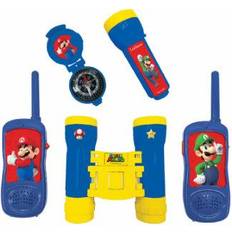 Lexibook Super Mario Kit daventurier Talkie-Walkies portee 120m, jumelles et boussole