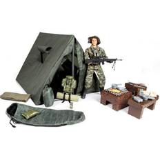 Militær legetøj Militær Telt Camp 1:6 med Action Figur 30,5cm