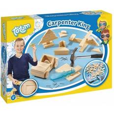 Totum Totum 025042 King-Carpenter Set Parts, Nails and Wooden Hammer