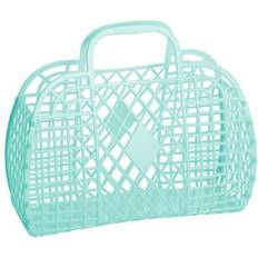 Sun Jellies Retro Basket, Large Mint Sun Jellies