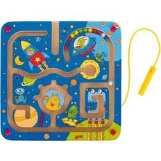 Goki Kugellabyrinthe Goki 53817 Magnetic Maze Board Space, Multicoloured