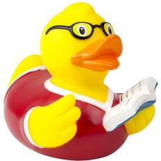 Bedste Badelegetøj Lilalu Bookworm Geek Rubber Duck Bathtime Toy