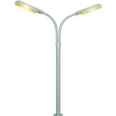 Viessmann H0 Halvbueformet lysmast dubbel Færdig model 1 stk