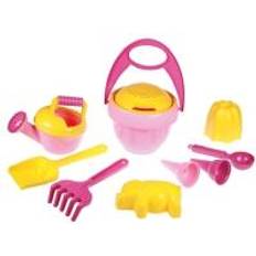 Plastica Giocattoli per la Sabbia Lena 5421 Sand Toy, Pink, Pink, Yellow