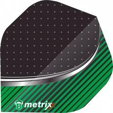 Dart Bull's Metrixx Flights 3 delar svart rosa Black, Green