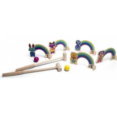 Croquet BS Toys Jeu de balle Croquet Arc en Ciel