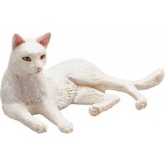 Legetøj Mojo Animal Planet Kat Liggende, Hvid