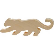 Corvus Figurer Corvus craft animal panther junior 15 cm träbrun
