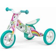 Plastique Tricycles Milly Mally loopfiets Draisienne à 3 Roues Junior Blanc/Turquoise