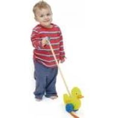 Viga 2043672-giocattoli Prima Era Da-a Spingere Stick-anatra, Colore Multicolore, 50961