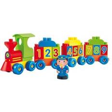 Plastique Trains Ecoiffier Jouets Loco Numbers and Letters Abrick Building Game for Children From 18 Months Made in France, 3349