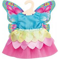 Heless 2030 Fairy Dress for Dolls Butterfly Size 35-45cm, Multi-Coloured