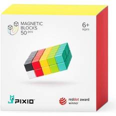 PIXIO 50 Magnetiske Blokke 6 Farver