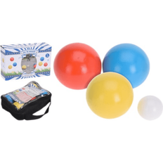 Xqmax importacion juego petanca madera 6 bolas Juego petanca madera 8 piezasEl juego contas de 6 bolas de madera, el boliche y la bolsa de