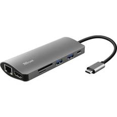 Ethernet - HDMI - USB-C USB-hubs Trust 23775