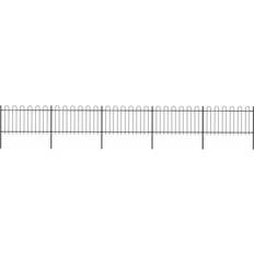 Steel Fences vidaXL Garden Fence with Hoop Top 850x150cm