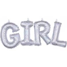 Xl ballon Amscan Folie-ballon XL Silver Glimmer "Girl"