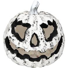 BigBuy Carnival Figurine Décorative (21 x 17 cm) Citrouille Gris