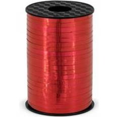 Rubans pour Cadeaux PartyDeco Bolduc Ruban Cadeau Brillant 5mm x 225m Rouge