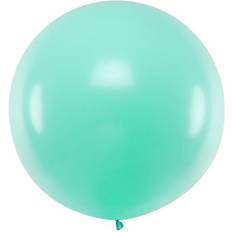 Plastic Latex ballonnen Vegaoo Mega ballon Pastel Mint 1m