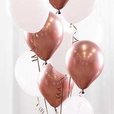 Ballonbuket Rose Gold Chrome Balloner