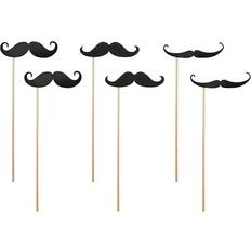 Sort Fotoprops PartyDeco Fotosticks -Moustache