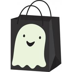 Amscan 9907452 – Sweet Bag Ghost Halloween, Paper, Bag, Carry Bag, Gift Bag, Halloween